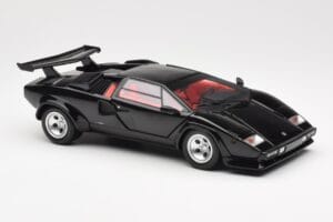 Lamborghini Countach LP 5000 Quattrovalvole Musta Kyosho 1:18 08320BK Metalli — kuva 6 / 8