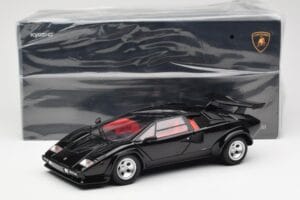 Lamborghini Countach LP 5000 Quattrovalvole Musta Kyosho 1:18 08320BK Metalli — kuva 8 / 8