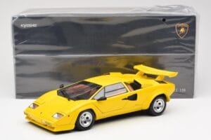 Lamborghini Countach LP 5000 Quattrovalvole Keltainen Kyosho 1:18 08320Y Metalli — kuva 8 / 8