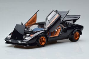 Lamborghini Countach LP500S Walter Wolf Tummansininen Kyosho 1:18 08320D Metalli — kuva 2 / 11