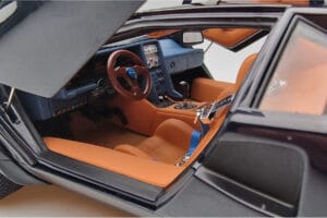 Lamborghini Countach LP500S Walter Wolf Tummansininen Kyosho 1:18 08320D Metalli — kuva 9 / 11