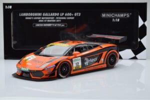 Lamborghini Gallardo LP600+ GT3 Rhinos Leipert Motorsport #12 A. Petrishin / D. Leiper ADAC GT Masters 2011 Minichamps 1:18 1 — kuva 6 / 6