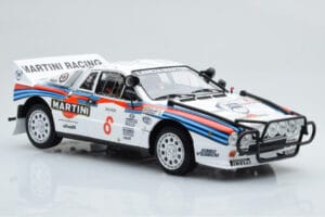 Lancia 037 Martini #8 A. Bettega / M. Perissinot Safari Rally 1985 Kyosho 1:18 08306J Metalli — kuva 6 / 8
