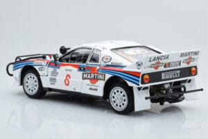 Lancia 037 Martini #8 A. Bettega / M. Perissinot Safari Rally 1985 Kyosho 1:18 08306J Metalli — kuva 7 / 8