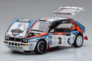Lancia Delta HF Integrale Evoluzione #3 D. Auriol / B. Occelli Tour de Corse 1992 Kyosho 1:18 08348H Metalli — kuva 2 / 9