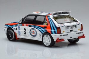 Lancia Delta HF Integrale Evoluzione #3 D. Auriol / B. Occelli Tour de Corse 1992 Kyosho 1:18 08348H Metalli — kuva 6 / 9