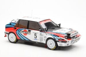 Lancia Delta Integrale 16V #5 J. Kankkunen / J. Piironen Rally Safari 1990 IXO 1:18 18RMC139C Metalli — kuva 4 / 6