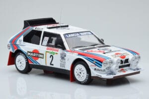 Lancia Delta S4 #2 M. Alen / I. Kivimaki Rally San Remo 1986 IXO 1:18 18RMC130A Metalli — kuva 4 / 6