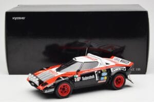 Lancia Stratos HF #1 Hunsruck Rally 1978 Kyosho 1:18 08130D Metalli — kuva 8 / 8
