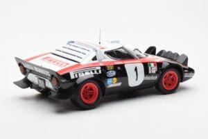 Lancia Stratos HF #1 Lancia Pirelli W. Rohrl / C. Geistdorfer Winners Dynabit Saarland Rallye 1978 Minichamps 1:18 155781701  — kuva 2 / 6