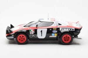 Lancia Stratos HF #1 Lancia Pirelli W. Rohrl / C. Geistdorfer Winners Dynabit Saarland Rallye 1978 Minichamps 1:18 155781701  — kuva 3 / 6