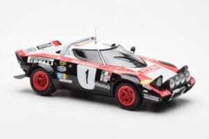 Lancia Stratos HF #1 Lancia Pirelli W. Rohrl / C. Geistdorfer Winners Dynabit Saarland Rallye 1978 Minichamps 1:18 155781701  — kuva 4 / 6