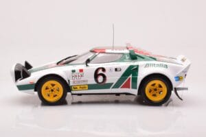 Lancia Stratos HF #6 B. Waldegård / H. Thorszelius Rally Monte Carlo 1976 IXO 1:18 18RMC162B Metalli — kuva 3 / 6