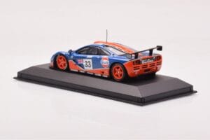 McLaren F1 GTR #33 Gulf Racing R. Bellm / M. Weaver / J-J. Lehto 24 Hours of Le Mans 1996 Minichamps 1:43 530164333 Metalli — kuva 3 / 4