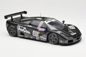 McLaren F1 GTR #59 J-J. Lehto / Y. Dalmas / M. Sekiya 24 Hours of Le Mans Winner 1995 UT Models 1:18 530151859 Metalli — kuva 4 / 6