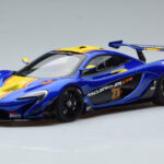 McLaren P1 GTR Sininen Keltaisilla Raidoilla AUTOart 1:18