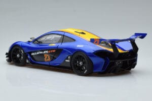 McLaren P1 GTR Sininen Keltaisilla Raidoilla AUTOart 1:18 81542 Komposiitti — kuva 6 / 7