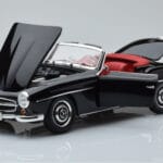 Mercedes 190 SL W121 Kabriolett Musta Minichamps 1:18 - image 2 of 8
