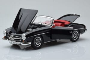 Mercedes 190 SL W121 Kabriolett Musta Minichamps 1:18 100037030 Metalli — kuva 2 / 8