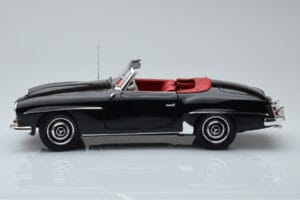 Mercedes 190 SL W121 Kabriolett Musta Minichamps 1:18 100037030 Metalli — kuva 4 / 8