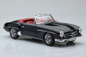 Mercedes 190 SL W121 Kabriolett Musta Minichamps 1:18 100037030 Metalli — kuva 5 / 8