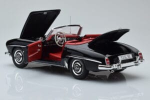 Mercedes 190 SL W121 Kabriolett Musta Minichamps 1:18 100037030 Metalli — kuva 7 / 8
