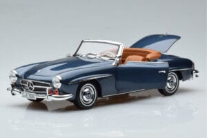 Mercedes 190 SL W121 Roadster Sininen Norev 1:18 B66040625 Metalli — kuva 2 / 8