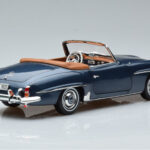 Mercedes 190 SL W121 Roadster Sininen Norev 1:18 - image 3 of 8