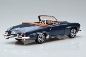 Mercedes 190 SL W121 Roadster Sininen Norev 1:18 B66040625 Metalli — kuva 3 / 8