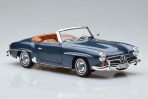 Mercedes 190 SL W121 Roadster Sininen Norev 1:18 B66040625 Metalli — kuva 6 / 8