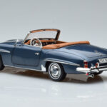 Mercedes 190 SL W121 Roadster Sininen Norev 1:18 - image 7 of 8
