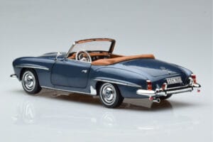 Mercedes 190 SL W121 Roadster Sininen Norev 1:18 B66040625 Metalli — kuva 7 / 8
