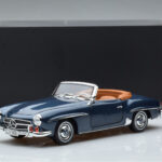 Mercedes 190 SL W121 Roadster Sininen Norev 1:18 - image 8 of 8