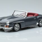 Mercedes 190 SL W121 Roadster Harmaa Norev 1:18 183402 Metalli