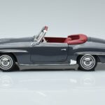 Mercedes 190 SL W121 Roadster Harmaa Norev 1:18 183402 Metalli - image 4 of 8