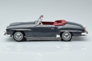 Mercedes 190 SL W121 Roadster Harmaa Norev 1:18 183402 Metalli — kuva 4 / 8