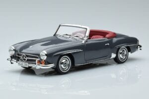 Mercedes 190 SL W121 Roadster Harmaa Norev 1:18 183402 Metalli