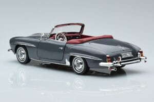 Mercedes 190 SL W121 Roadster Harmaa Norev 1:18 183402 Metalli — kuva 6 / 8
