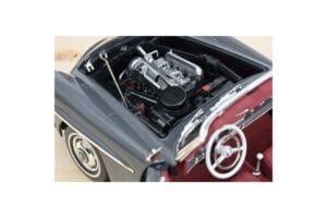 Mercedes 190 SL W121 Roadster Harmaa Norev 1:18 183402 Metalli — kuva 7 / 8