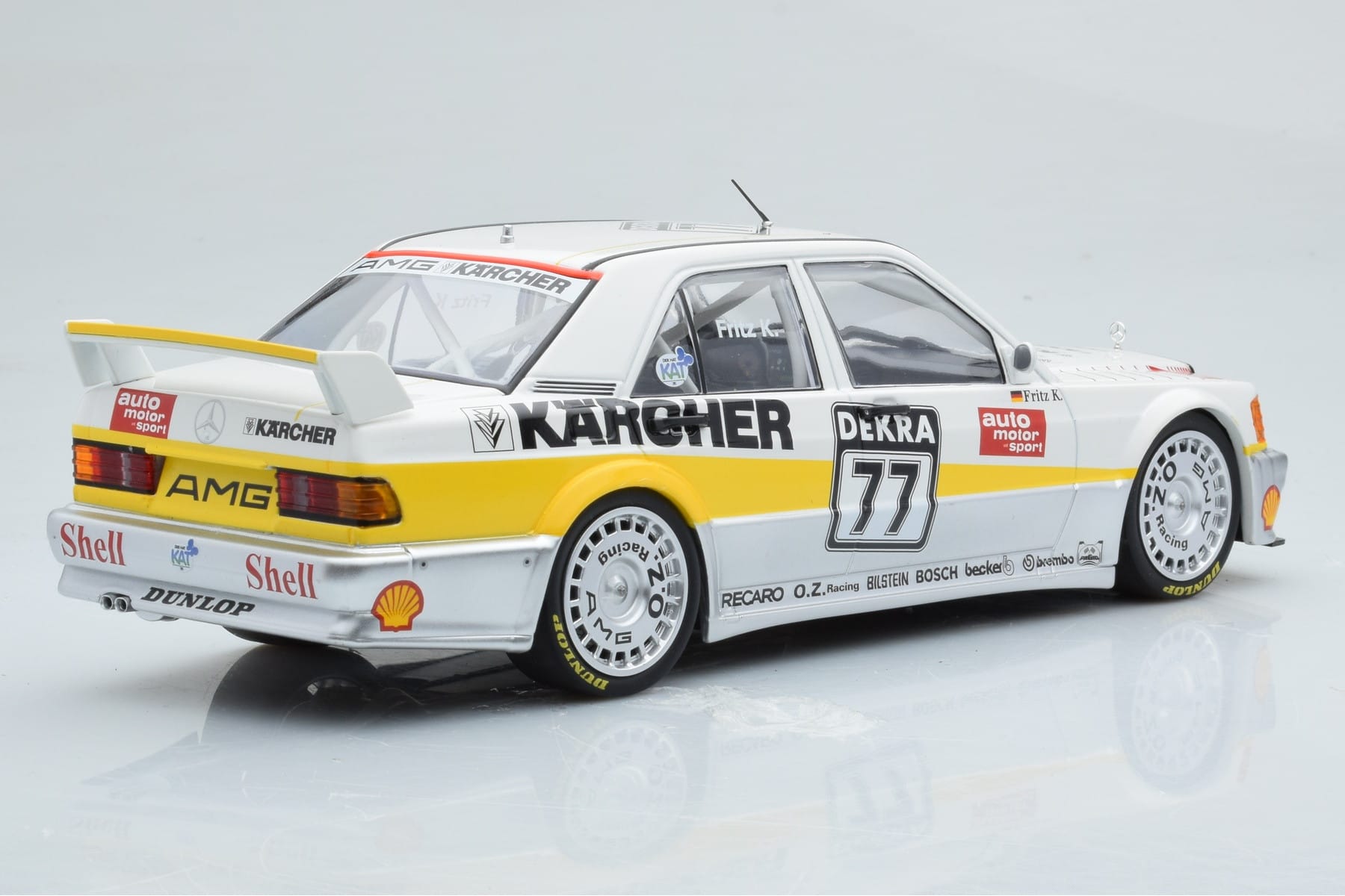 Mercedes 190E 2.5-16 W201 EVO 1 Karcher #77 F. Kreutzpointer Team AMG-Mercedes DTM 1990 Minichamps 1:18 155903677 Metalli — kuva 2 / 6