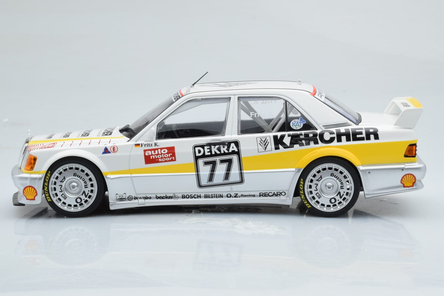 Mercedes 190E 2.5-16 W201 EVO 1 Karcher #77 F. Kreutzpointer Team AMG-Mercedes DTM 1990 Minichamps 1:18 155903677 Metalli — kuva 3 / 6