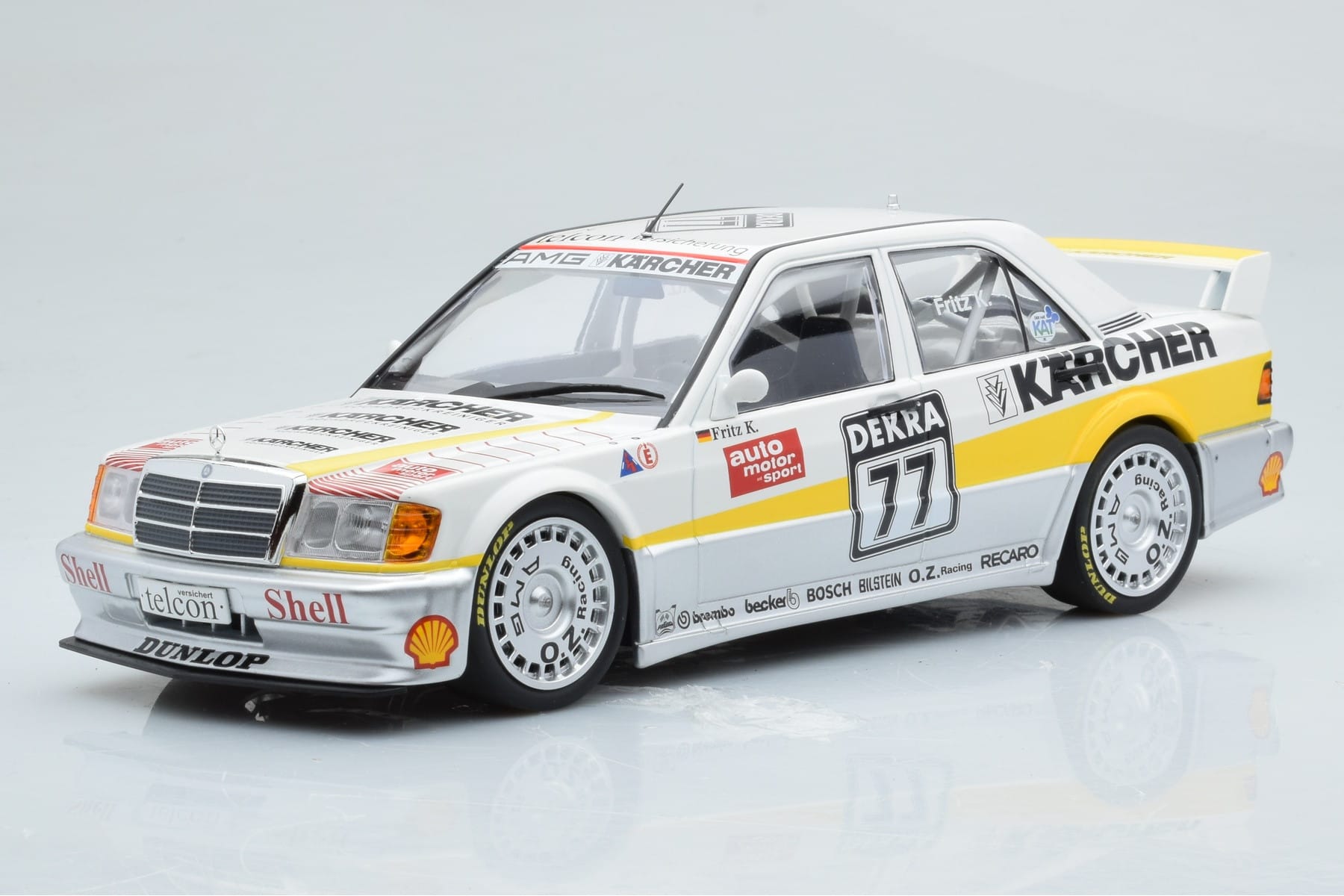 Mercedes 190E 2.5-16 W201 EVO 1 Karcher #77 F. Kreutzpointer Team AMG-Mercedes DTM 1990 Minichamps 1:18 155903677 Metalli