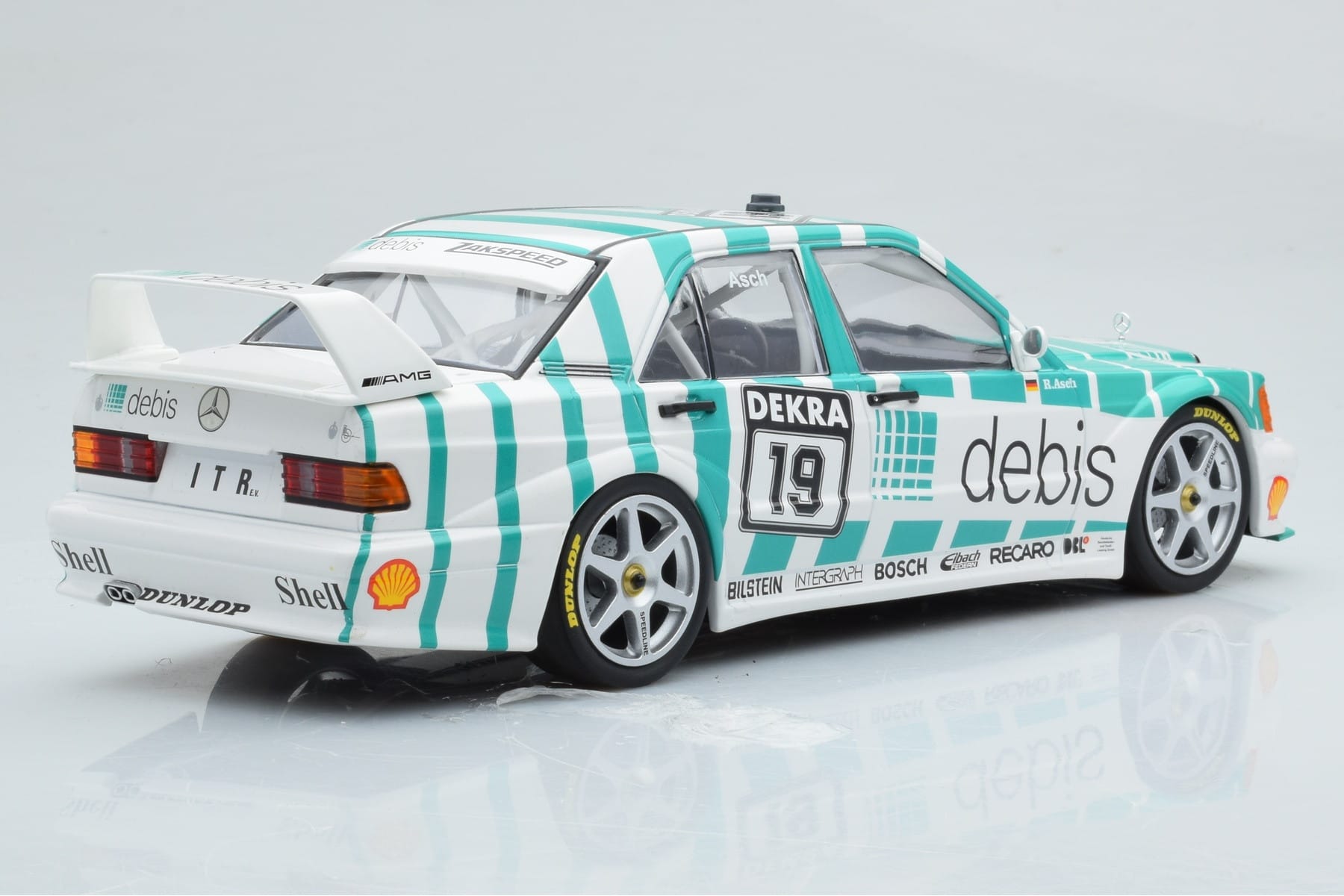 Mercedes 190E 2.5-16 W201 EVO 2 Debis #19 R. Asch Team Zackspeed DTM 1991 Minichamps 1:18 155913619 Metalli — kuva 2 / 6