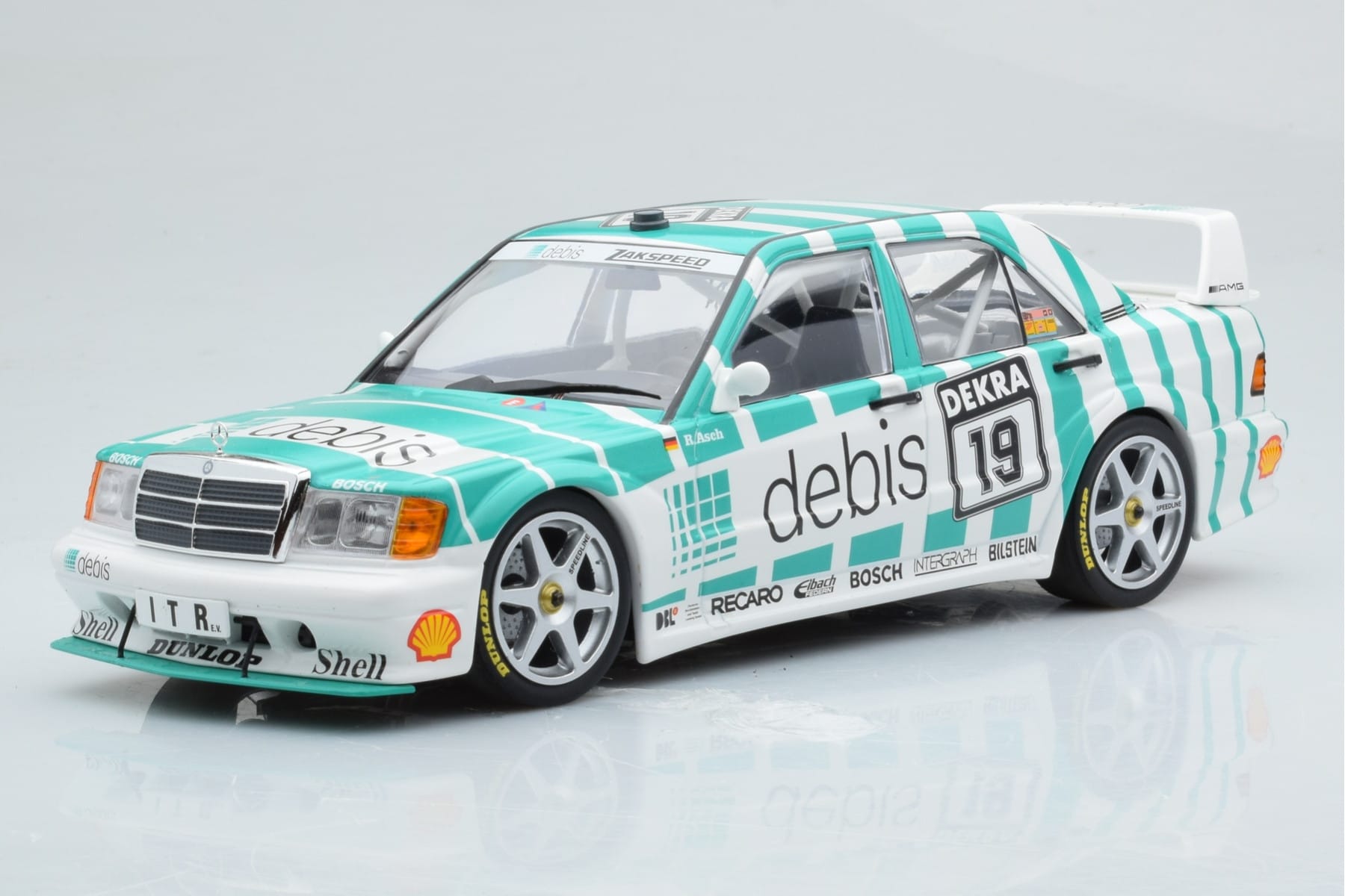 Mercedes 190E 2.5-16 W201 EVO 2 Debis #19 R. Asch Team Zackspeed DTM 1991 Minichamps 1:18 155913619 Metalli