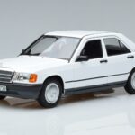 Mercedes 190 E W201 Valkoinen Norev 1:18 183820 Metalli
