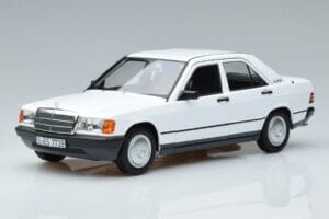 Mercedes 190 E W201 Valkoinen Norev 1:18 183820 Metalli