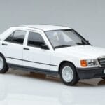Mercedes 190 E W201 Valkoinen Norev 1:18 183820 Metalli - image 5 of 7
