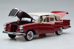 Mercedes 200 W110 Punainen Norev 1:18 183706 Metalli — kuva 2 / 7