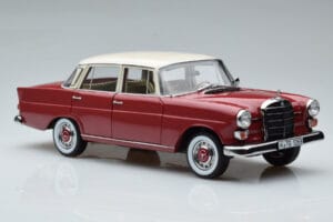 Mercedes 200 W110 Punainen Norev 1:18 183706 Metalli — kuva 6 / 7