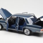 Mercedes 280 SE W108 Tummansininen Metallic Norev 1:18 183534 - image 5 of 8